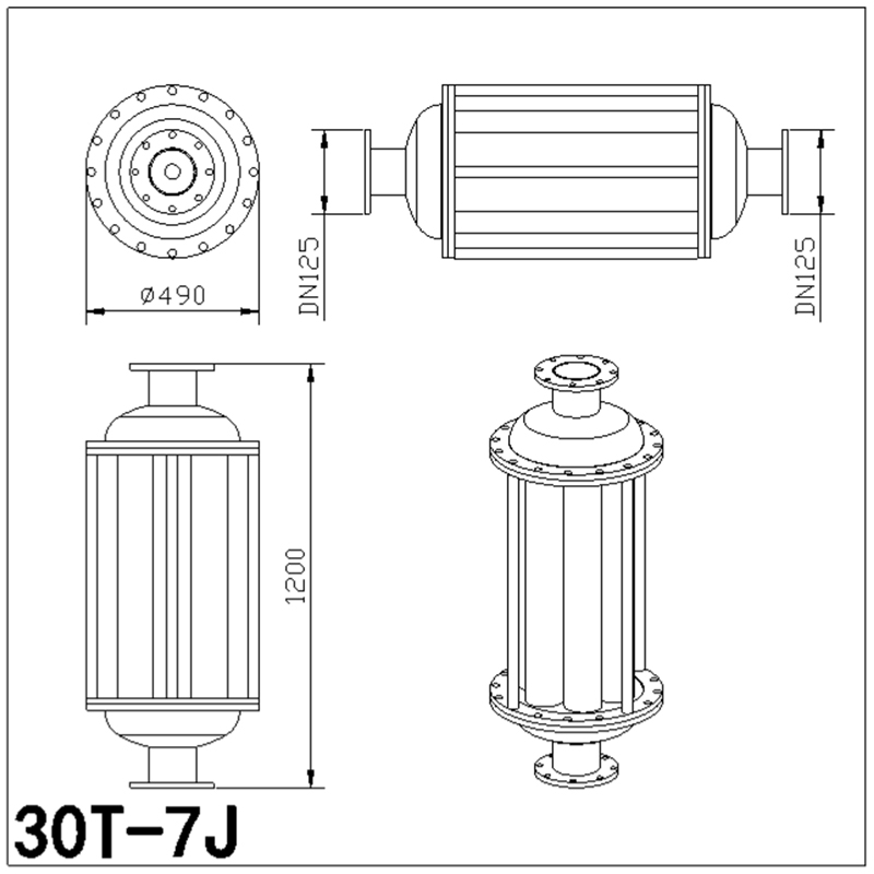 30T(7J) Габаритный чертеж