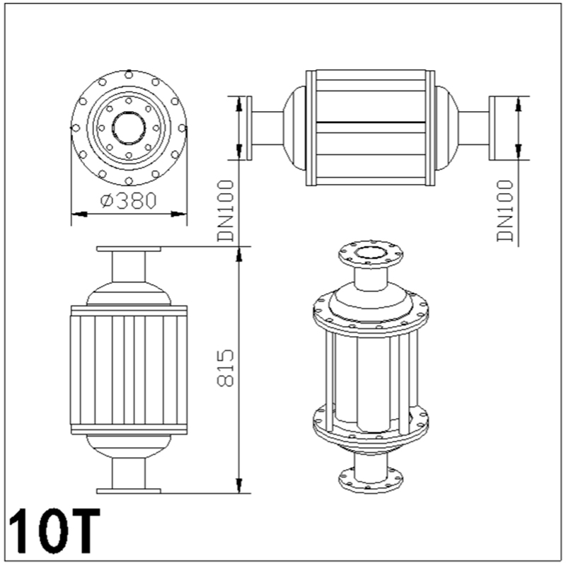 10T Габаритный чертеж