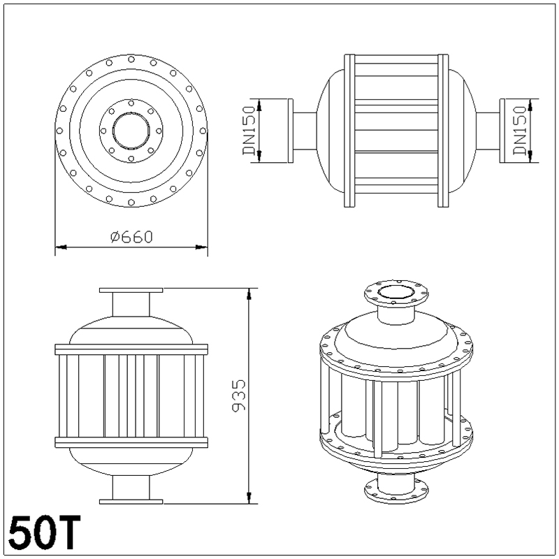 50T Габаритный чертеж